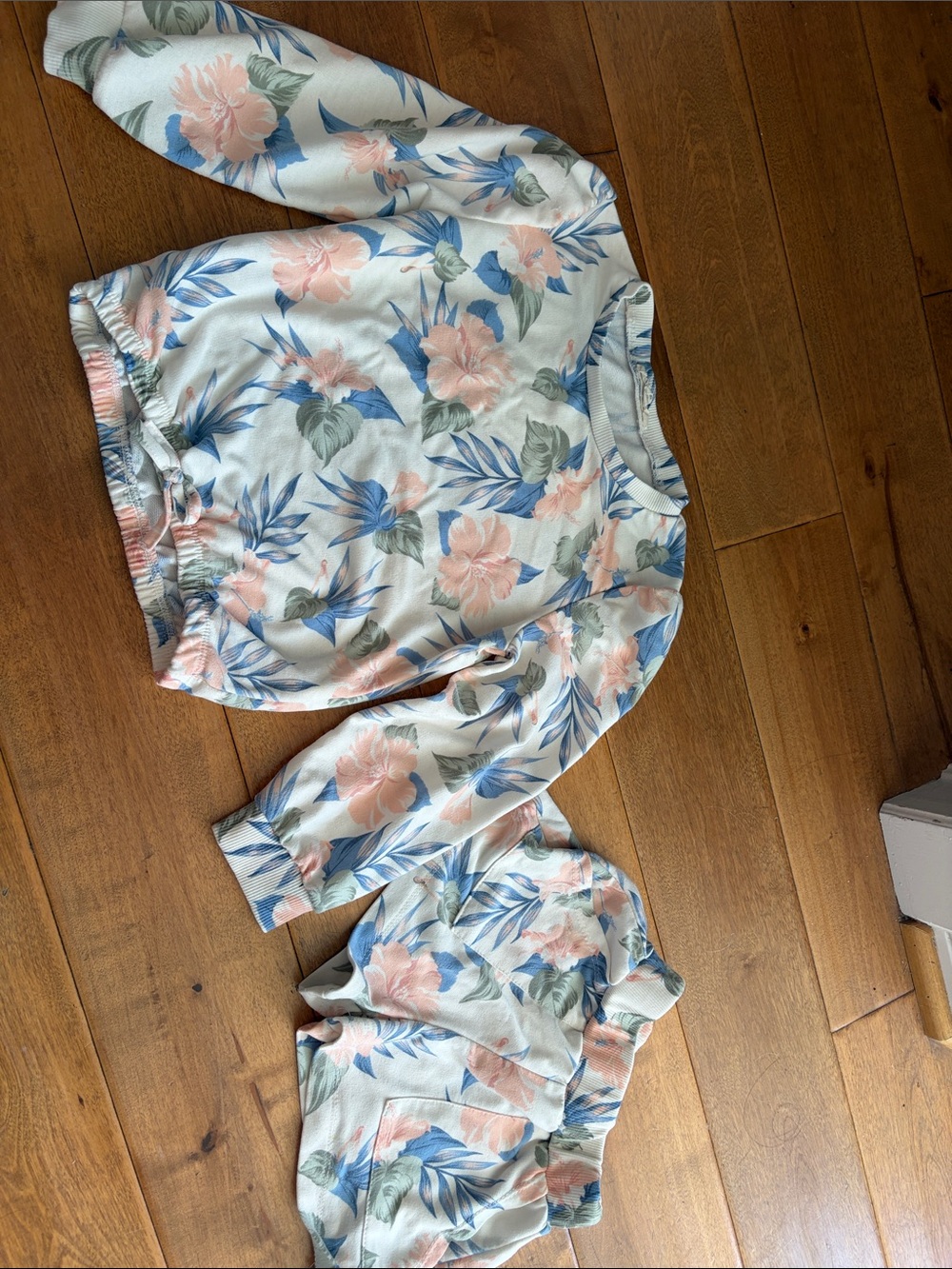 Jessica Simpson Kids Floral Set - White, Pink & Blue